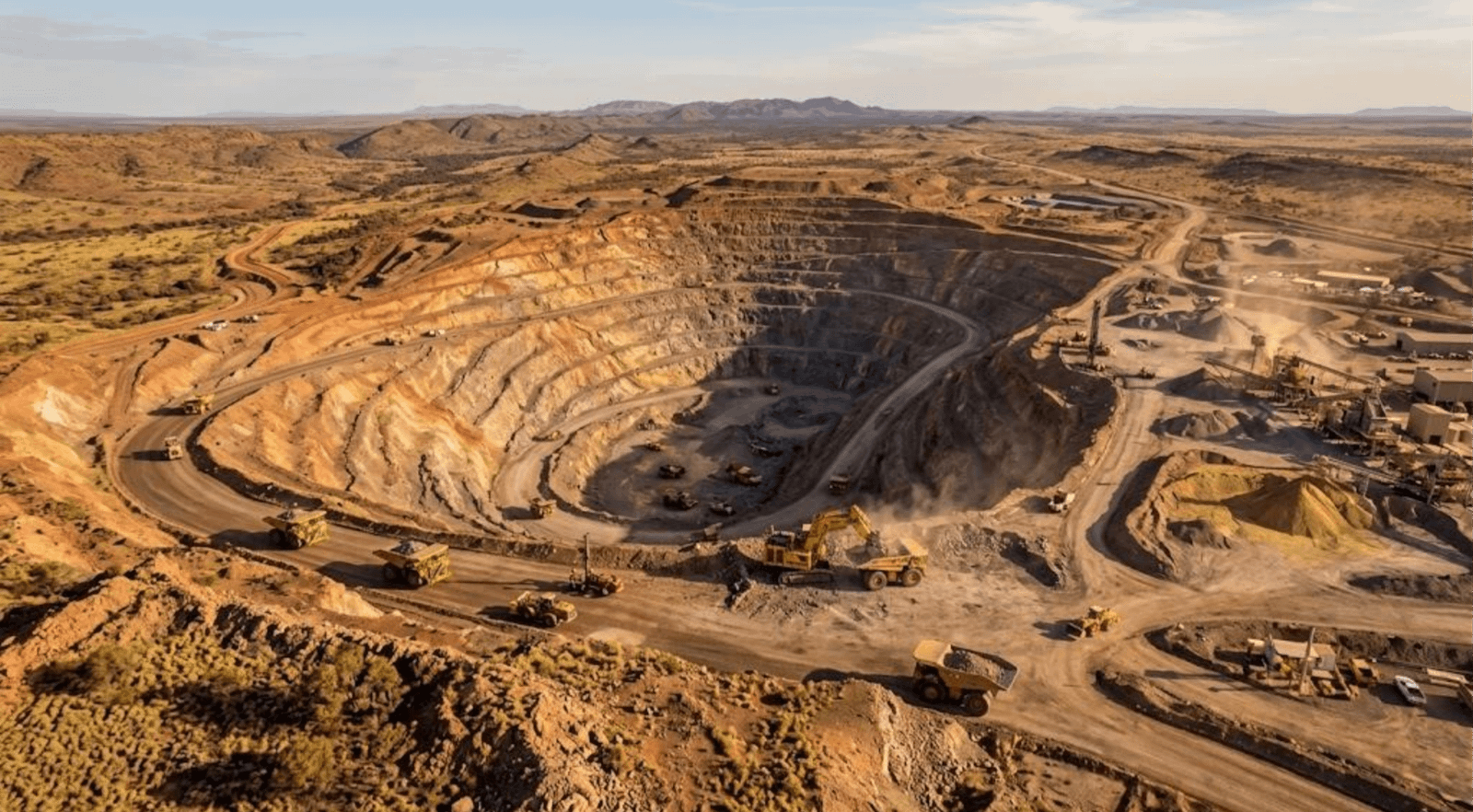 Australian mining and minerals industry with large mining operation