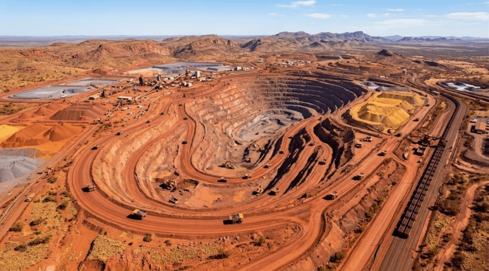 Australian mining and minerals industry with large mining operation