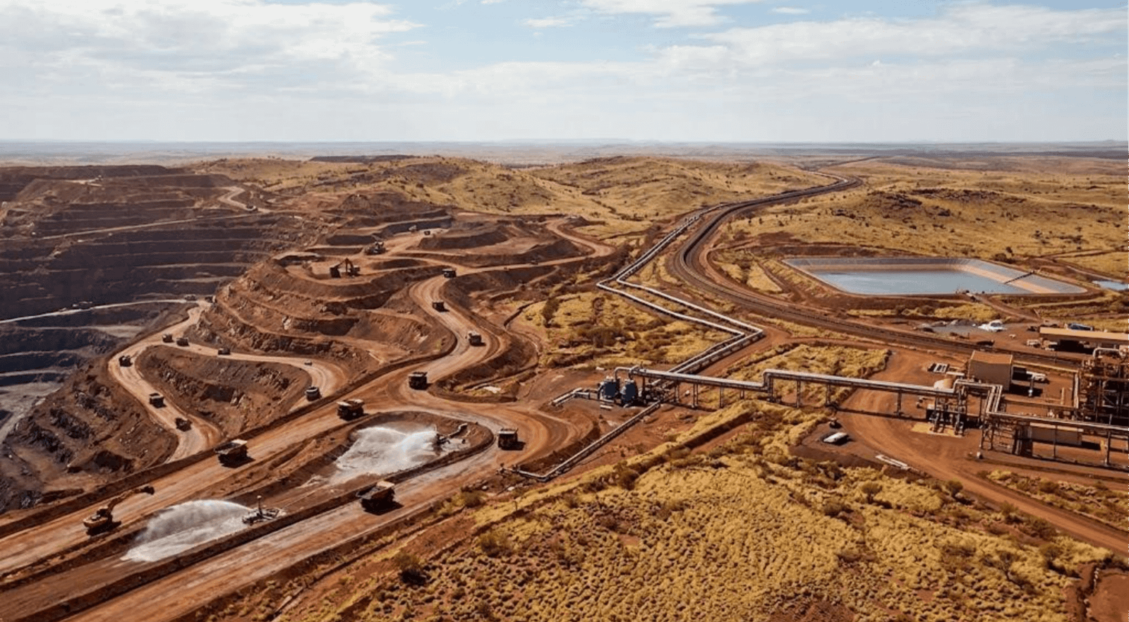 Australian mining and minerals industry with large mining operation
