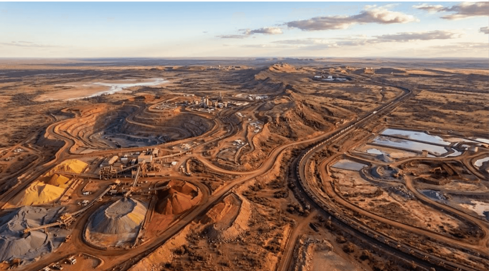 Australian mining and minerals industry with large mining operation