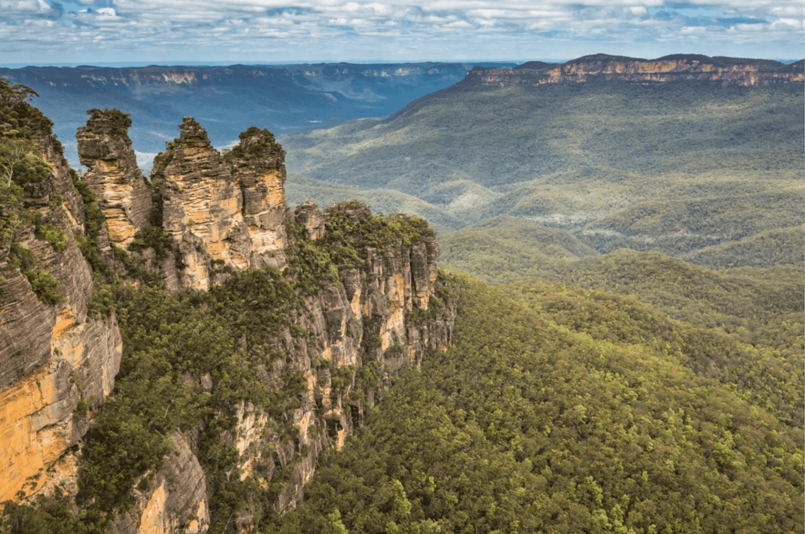 National parks and reserves in Australia with mountains, forest, and pristine coastline